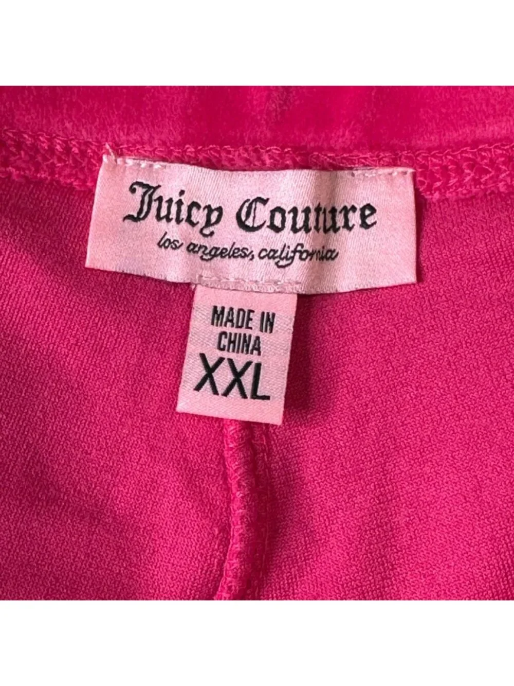 Juicy Couture Velour Track Pants Hot Pink Size XXL